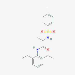 molecular formula C20H26N2O3S B427039 N-(2,6-diethylphenyl)-2-[(4-methylphenyl)sulfonylamino]propanamide 