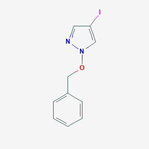 molecular formula C10H9IN2O B042704 1-(苄氧基)-4-碘-1H-吡唑 CAS No. 229171-07-7