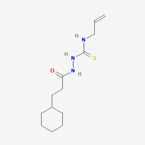 molecular formula C13H23N3OS B4271534 N-allyl-2-(3-cyclohexylpropanoyl)hydrazinecarbothioamide 