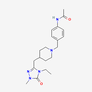 molecular formula C20H29N5O2 B4271809 N-[4-({4-[(4-ethyl-1-methyl-5-oxo-4,5-dihydro-1H-1,2,4-triazol-3-yl)methyl]piperidin-1-yl}methyl)phenyl]acetamide 