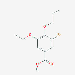B427194 3-Bromo-5-ethoxy-4-propoxybenzoic acid CAS No. 723245-45-2