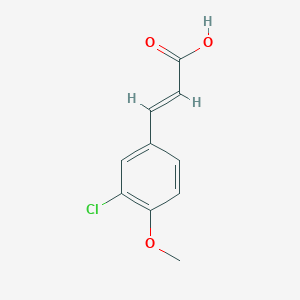 molecular formula C15H16O2 B427290 3-Chloro-4-methoxycinnamic acid CAS No. 58236-76-3