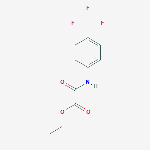 molecular formula C11H10F3NO3 B042734 Ethyl 2-oxo-2-[4-(trifluoromethyl)anilino]acetate CAS No. 69066-00-8