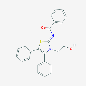 N-(3-(2-hydroxyethyl)-4,5-diphenyl-1,3-thiazol-2(3H)-ylidene)benzamide