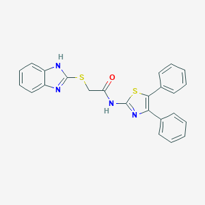 2-(1H-benzimidazol-2-ylsulfanyl)-N-(4,5-diphenyl-1,3-thiazol-2-yl)acetamide