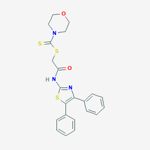 2-[(4,5-Diphenyl-1,3-thiazol-2-yl)amino]-2-oxoethyl 4-morpholinecarbodithioate
