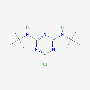 molecular formula C11H20ClN5 B042743 1,3,5-Triazine-2,4-diamine, 6-chloro-N,N'-bis(1,1-dimethylethyl)- CAS No. 39605-42-0