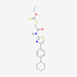 N-[4-(4-cyclohexylphenyl)-1,3-thiazol-2-yl]-2-[(ethoxymethanethioyl)sulfanyl]acetamide