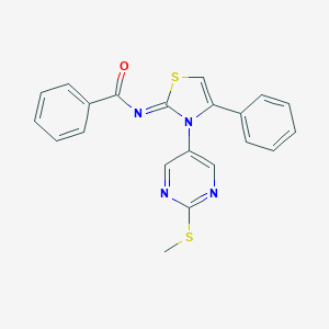 N-(3-[2-(methylsulfanyl)-5-pyrimidinyl]-4-phenyl-1,3-thiazol-2(3H)-ylidene)benzamide
