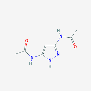 molecular formula C7H10N4O2 B427468 N,N'-(1H-Pyrazole-3,5-diyl)diacetamide CAS No. 62679-00-9