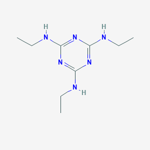 molecular formula C₉H₁₃D₅N₆ B042748 N,N',N''-Triethyl-1,3,5-triazine-2,4,6-triamine CAS No. 16268-92-1
