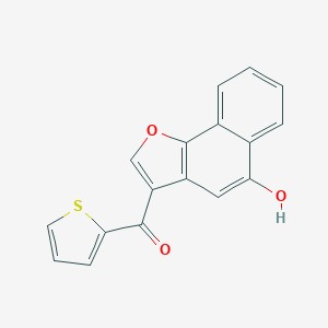 molecular formula C17H10O3S B427483 (5-Hydroxynaphtho[1,2-b]furan-3-yl)(2-thienyl)methanone CAS No. 117932-39-5