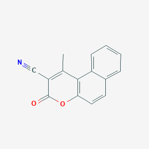 1-methyl-3-oxo-3H-benzo[f]chromene-2-carbonitrile