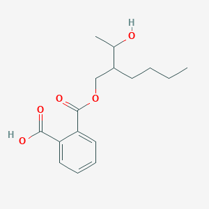 molecular formula C16H22O5 B042750 2-(2-(1-Hydroxyethyl)hexoxycarbonyl)benzoic acid CAS No. 88144-76-7