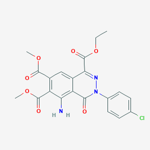 1-Ethyl 6,7-dimethyl 5-amino-3-(4-chlorophenyl)-4-oxo-3,4-dihydro-1,6,7-phthalazinetricarboxylate