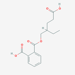 molecular formula C15H18O6 B042755 1,2-Benzenedicarboxylic acid, 1-(4-carboxy-2-ethylbutyl) ester CAS No. 82975-92-6