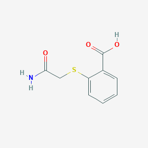 B427565 2-[(2-Amino-2-oxoethyl)thio]benzoic acid CAS No. 197236-53-6
