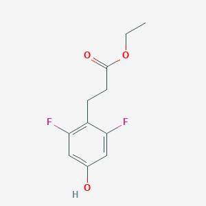 molecular formula C11H12F2O3 B042760 乙基3-(2,6-二氟-4-羟基苯基)丙酸酯 CAS No. 691905-11-0
