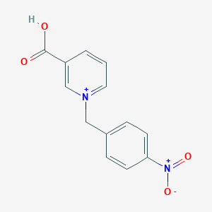 molecular formula C13H11N2O4+ B427644 3-carboxy-1-(4-nitrobenzyl)pyridinium 
