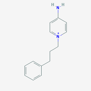 molecular formula C14H17N2+ B427653 4-Amino-1-(3-phenylpropyl)pyridinium 