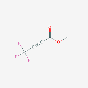 molecular formula C5H3F3O2 B042769 4,4,4-三氟-2-丁炔酸甲酯 CAS No. 70577-95-6