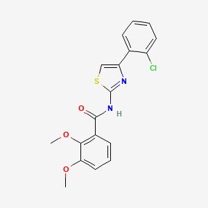 molecular formula C18H15ClN2O3S B4277028 N-[4-(2-chlorophenyl)-1,3-thiazol-2-yl]-2,3-dimethoxybenzamide 