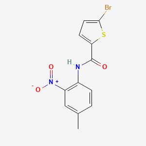 molecular formula C12H9BrN2O3S B4277124 5-bromo-N-(4-methyl-2-nitrophenyl)thiophene-2-carboxamide 