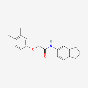 molecular formula C20H23NO2 B4277151 N-(2,3-dihydro-1H-inden-5-yl)-2-(3,4-dimethylphenoxy)propanamide 