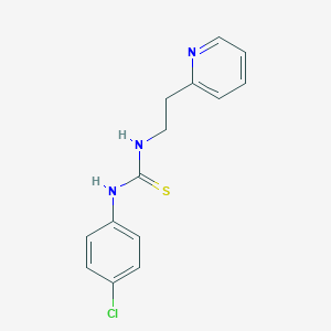 molecular formula C14H14ClN3S B427716 1-(4-Chlorophenyl)-3-[2-(pyridin-2-yl)ethyl]thiourea 