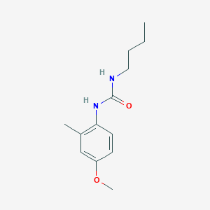 molecular formula C13H20N2O2 B4277258 1-Butyl-3-(4-methoxy-2-methylphenyl)urea 