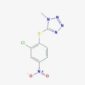 molecular formula C8H6ClN5O2S B427731 5-(2-Chloro-4-nitrophenyl)sulfanyl-1-methyltetrazole CAS No. 353256-78-7
