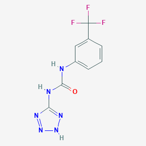 molecular formula C9H7F3N6O B427747 N-(1H-tetraazol-5-yl)-N'-[3-(trifluoromethyl)phenyl]urea 