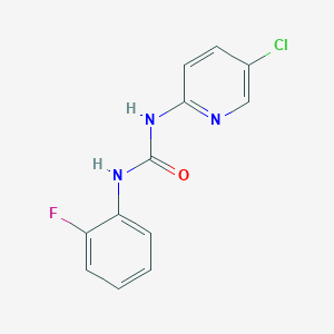 molecular formula C12H9ClFN3O B427781 N-(5-chloro-2-pyridinyl)-N'-(2-fluorophenyl)urea 
