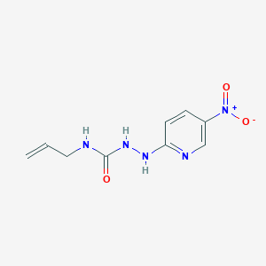 molecular formula C9H11N5O3 B427786 N-allyl-2-{5-nitro-2-pyridinyl}hydrazinecarboxamide 