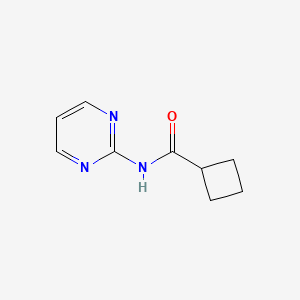 molecular formula C9H11N3O B4277882 N-(pyrimidin-2-yl)cyclobutanecarboxamide 