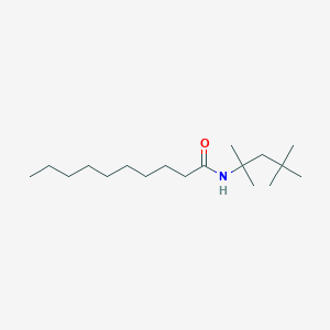 molecular formula C18H37NO B4277925 N-(2,4,4-trimethylpentan-2-yl)decanamide 
