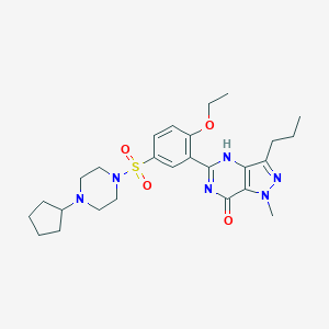 molecular formula C26H36N6O4S B042780 Cyclopentynafil CAS No. 1173706-34-7