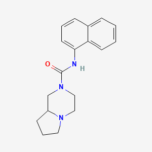 molecular formula C18H21N3O B4278219 N-(naphthalen-1-yl)hexahydropyrrolo[1,2-a]pyrazine-2(1H)-carboxamide 