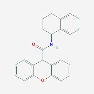 molecular formula C24H21NO2 B4278345 N-(1,2,3,4-tetrahydronaphthalen-1-yl)-9H-xanthene-9-carboxamide 