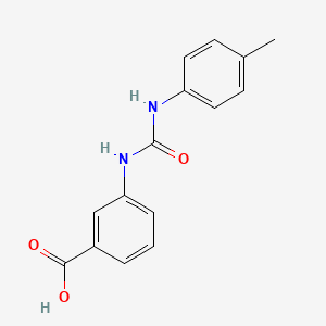 molecular formula C15H14N2O3 B4278554 3-{[(4-Methylphenyl)carbamoyl]amino}benzoic acid 