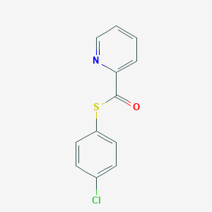 molecular formula C12H8ClNOS B427866 S-(4-chlorophenyl) pyridine-2-carbothioate CAS No. 353258-69-2