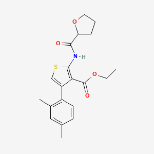 molecular formula C20H23NO4S B4278697 ETHYL 4-(2,4-DIMETHYLPHENYL)-2-(OXOLANE-2-AMIDO)THIOPHENE-3-CARBOXYLATE 