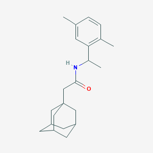 molecular formula C22H31NO B4279085 N-[1-(2,5-dimethylphenyl)ethyl]-2-(tricyclo[3.3.1.1~3,7~]dec-1-yl)acetamide 