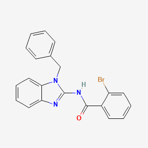 molecular formula C21H16BrN3O B4279524 N-(1-BENZYL-1H-13-BENZODIAZOL-2-YL)-2-BROMOBENZAMIDE 