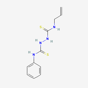 molecular formula C11H14N4S2 B4279552 1-phenyl-3-{[(prop-2-en-1-yl)carbamothioyl]amino}thiourea 