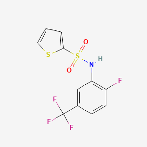 molecular formula C11H7F4NO2S2 B4279782 N-[2-fluoro-5-(trifluoromethyl)phenyl]thiophene-2-sulfonamide 