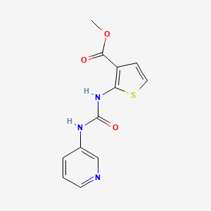 molecular formula C12H11N3O3S B4280559 METHYL 2-{[(3-PYRIDYLAMINO)CARBONYL]AMINO}-3-THIOPHENECARBOXYLATE 