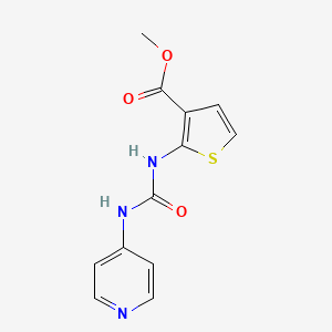 molecular formula C12H11N3O3S B4280595 METHYL 2-{[(4-PYRIDYLAMINO)CARBONYL]AMINO}-3-THIOPHENECARBOXYLATE 