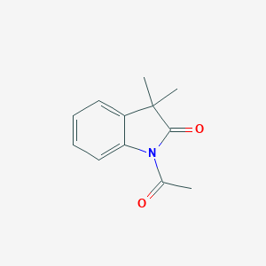 molecular formula C12H13NO2 B428060 1-Acetyl-3,3-dimethylindolin-2-one CAS No. 72934-84-0
