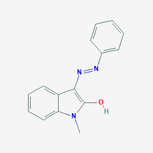 molecular formula C15H13N3O B428068 1-Methyl-3-(2-phenylhydrazono)indolin-2-one CAS No. 15096-16-9